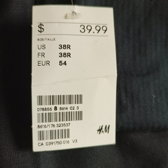 Navy Blue Slim Fit H&M Dress Pants - Picture 11 of 11